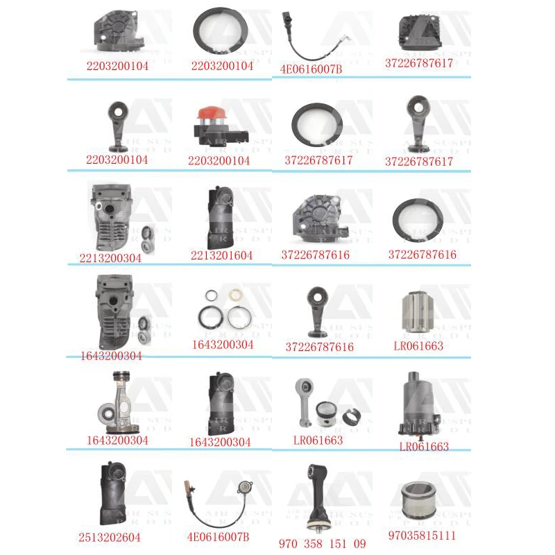 

Air Suspension Compressor Pump Repair Kit Cylinder Head Assembly Air Dryer Chamber Shock Absorber auto spare Parts