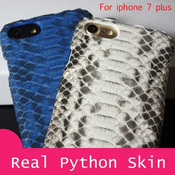 

For iPhone7 plus Luxury Real Natural Python Genuine Leather Back Case Phone Cover for iPhone 7 plus 5.5'' Free Shipping 4 Colors