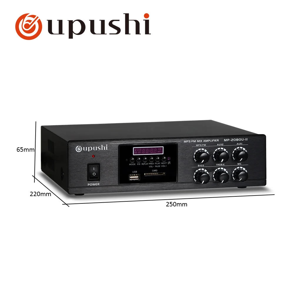 Oupushi Newest Mini Power Amplifier 80W For PA