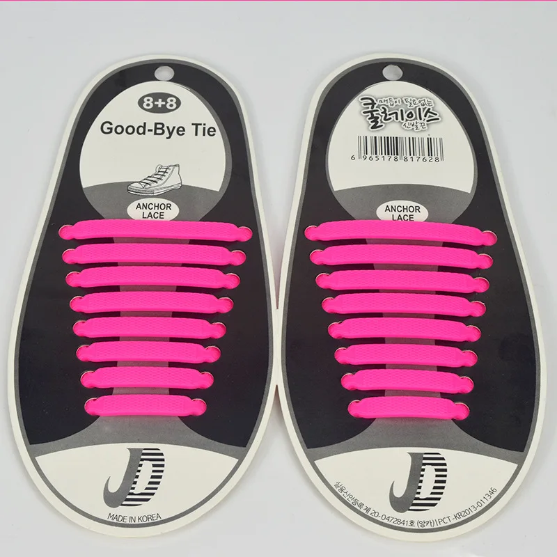 16pcsPair Adult Shoelaces Elastic Shoe Laces Women Men Silicone Laces Silicone Shoelaces Sneakers Fit Strap Shoelace Wholesale (15)