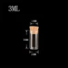 1.5ml 2ml 3ml 5ml 6ml Diameter 16mm 50pcs/lot Test Tube Glass Bottles Small Bottles with corks Mini Glass Vials for packing Gift 5