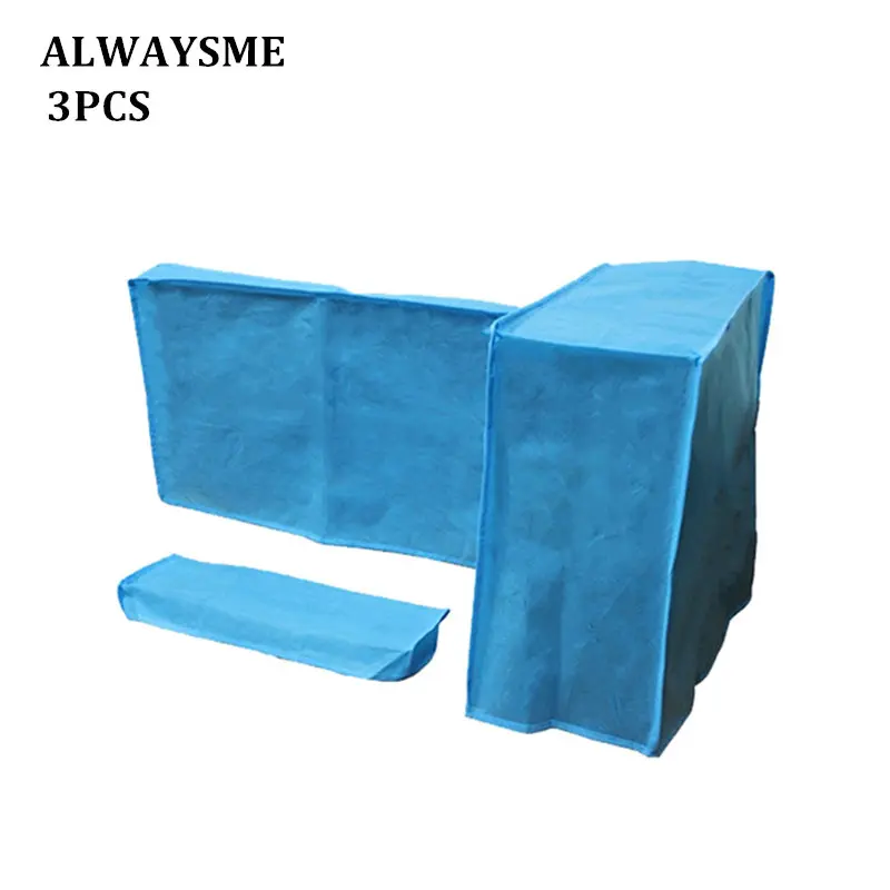 

ALWAYSME 3PCS Set 19 Inch 21 Inch 24 Inch 27 Inch Computer Dust Cover Protector Universal Fits All Dell Sumsung HP Lenovo Benq