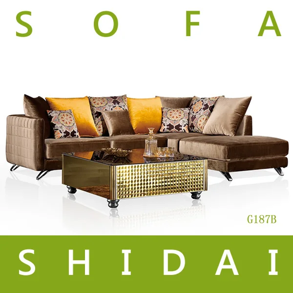 G187B dubai sofa furniture, sofa set new designs 2015, luxury living