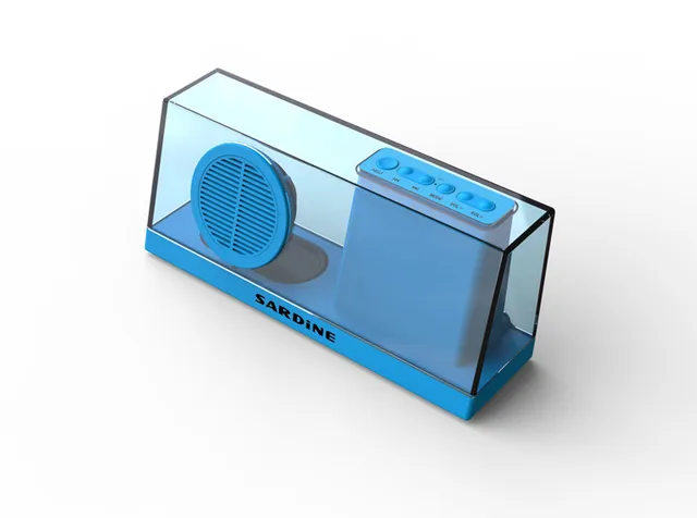Original SARDiNE SDY033 Wireless Bluetooth Speaker with Mic LED Display Hands free Answer Phone 