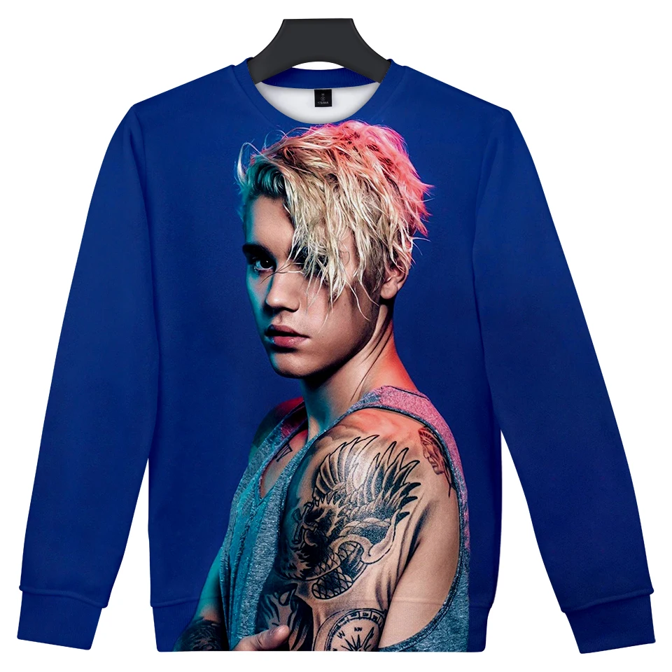 Justin Bieber Sweatshirts New Winter Fleece Men Hoodies 3D Fashion Pullover Hip Hop Sweatshirts Tracksuit Justin Bieber