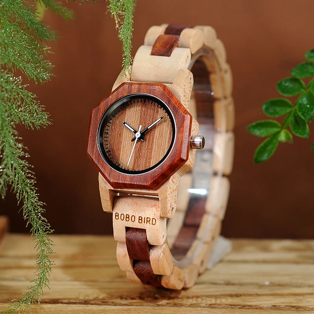 New Brand BOBO BIRD Women Watches Octagon Wooden Watch Ladies Bracelet Wristwatc New Brand BOBO BIRD Women Watches Octagon Wooden Watch Ladies Bracelet Wristwatc
