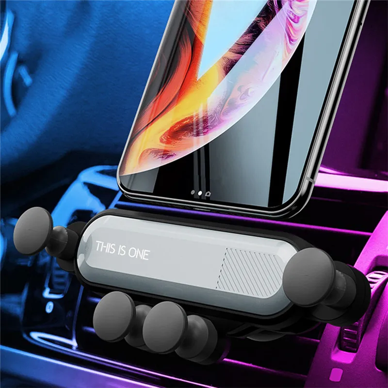 

Universal Gravity Car Phone Holder Air Vent Mount Stand Clip For Smartphone in Car Holder for iPhone XS MAX XR X Huawei P20 P30