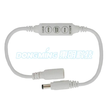 

new hot DC12V 72W 3 keys mini led dimmer controller white connector 5630 single color led strip controller dimmer