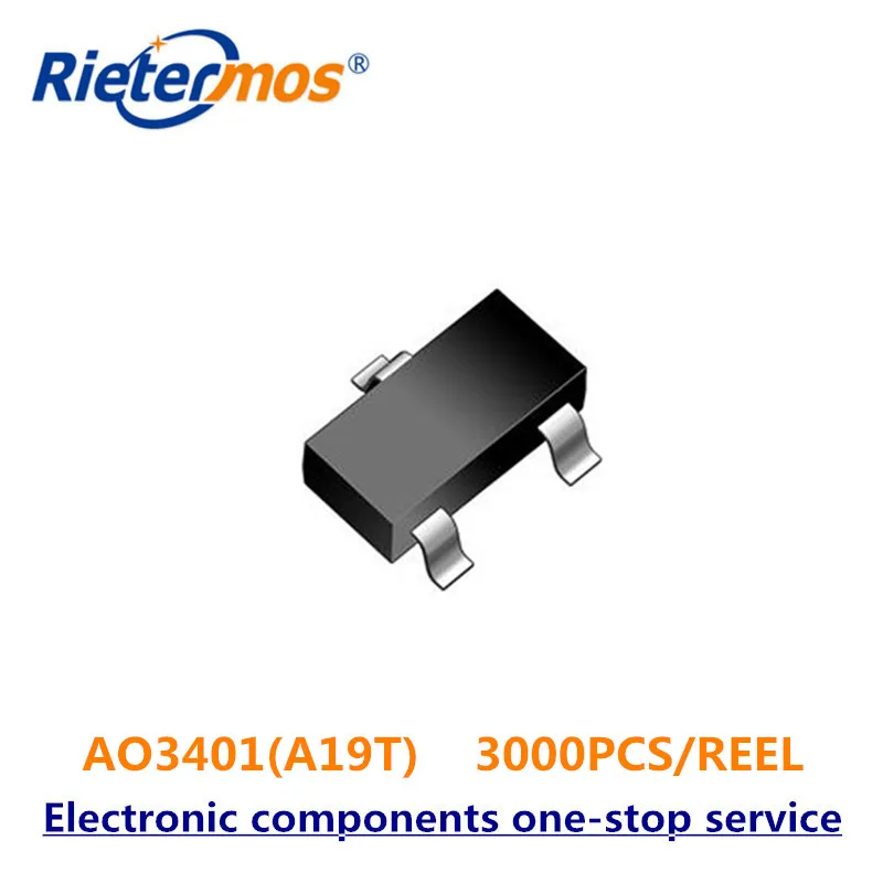 3000PCS AO3401 AO3401A A19T SOT23 P-Channel MADE IN CHINA | Электроника