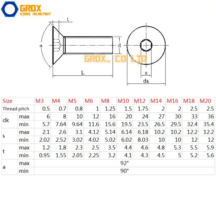 Us 16 9 10 Pieces M8 X 80mm 10 9 Grade Alloy Steel Countersunk Socket Allen Bolt Screw In Screws From Home Improvement On Aliexpress Com Alibaba