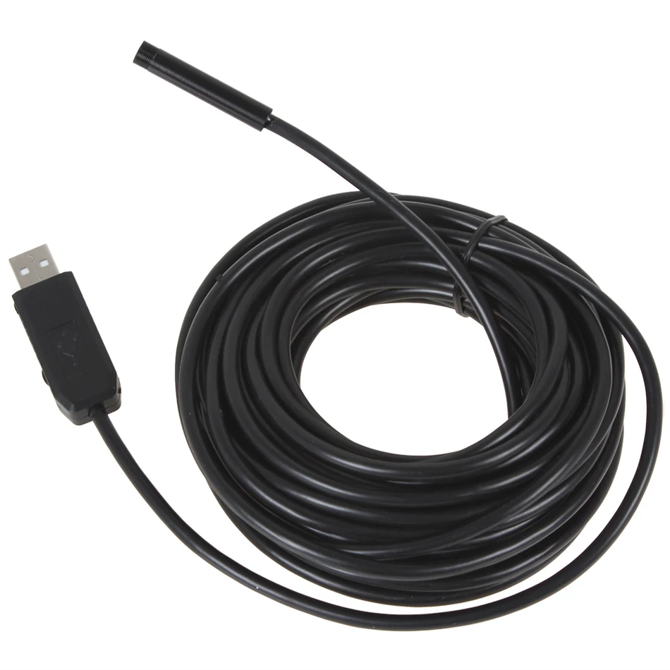 

5M Cable Endoscope 10mm Lens Borescope USB Tube Snake Scope Inspection Camera With 4 LED Waterproof