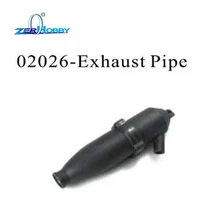 02026 RC CAR SPARE PARTS ACCESSORIES EXHAUST PIPE FOR HSP 1/10 NITRO RC CARS AND UPGRADE NO. 102009 ALUMINUM EXHAUST PIPE 02124