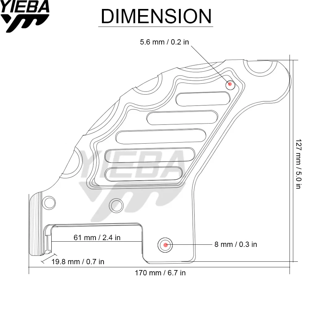 Protetor a Disco de Freio de Alumínio para Moto Proteção para Disco de Freio Traseiro de Motocicleta 250exc 250 300 Ecx 350 400 450 Ktm 125 sx - Exc 12 Cheap Discos de freio
