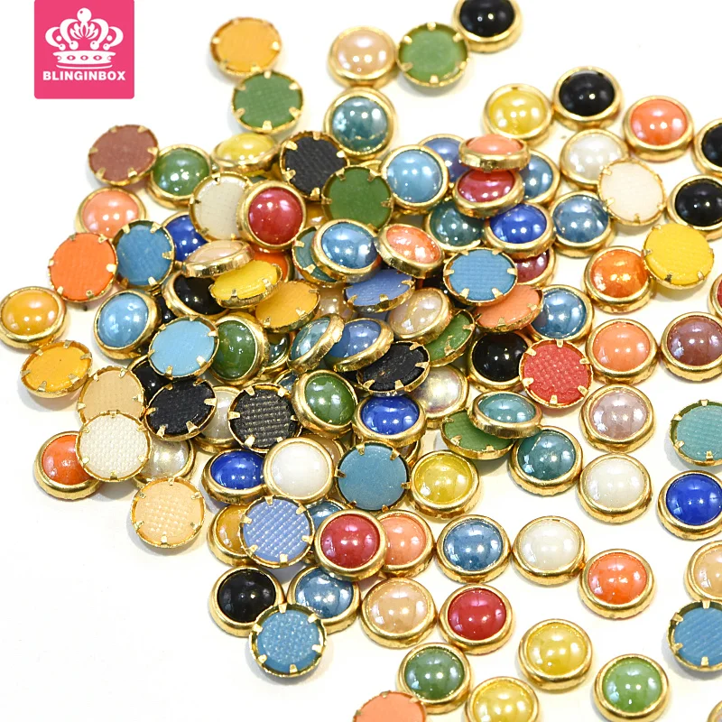 

Mix Colors Ceramic Hotfix Rhinestone Polymer Clay Crystal Hotfix Rhinestones Flatback Half Round Hot Fix Stones Y3699