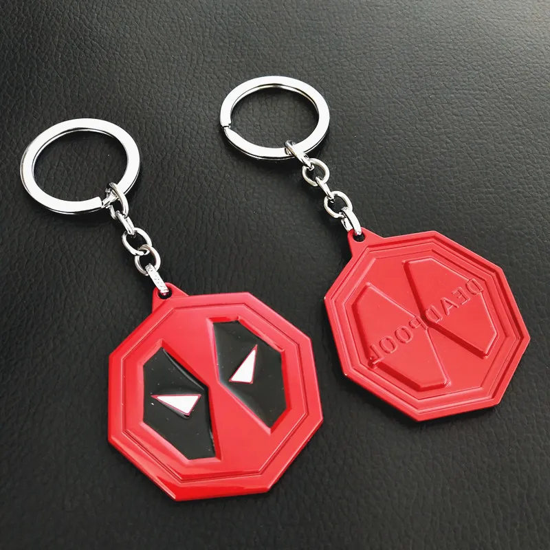 

New Design Deadpool Keychain Superhero Metal Key Chain High Quality Enamel Key Rings 10pcs/lot