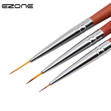 EZONE, 3 шт., кисть для рисования, тонкая ручка, разные размеры, кисть для рисования, масляная Акварельная картина, школьные, офисные принадлежности