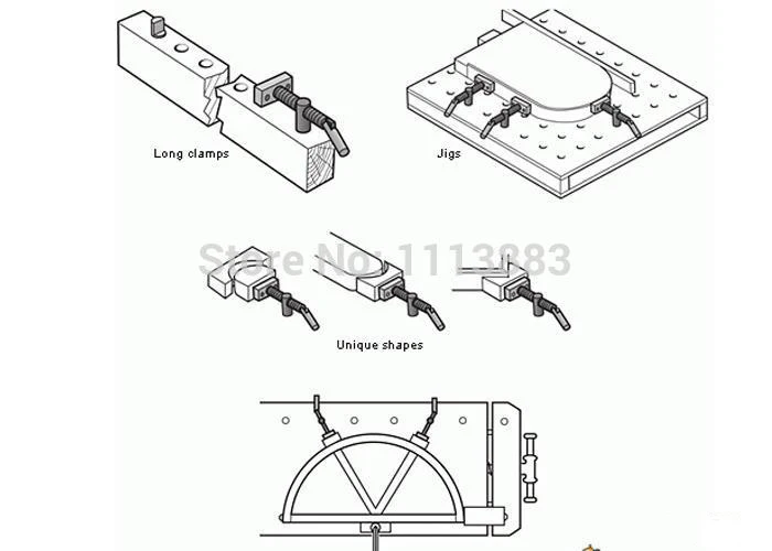 12 см, латунь Benchdog BD 1812-B, деревообрабатывающий верстак зажимы Benchdogs