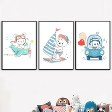 Aircraft Boat Car Bear Nordic Posters And Prints Wall Art Canvas Painting Animal Wall Pictures Kids Baby Room Scandinavian Decor Aircraft Boat Car Bear Nordic Posters And Prints Wall Art Canvas Painting Animal Wall Pictures Kids Baby Room Scandinavian Decor