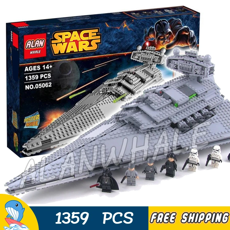 

1359pcs Space Wars Imperial Star Destroyer Set Universe Galaxy 05062 Figure Building Blocks Toys Game Compatible With LegoING
