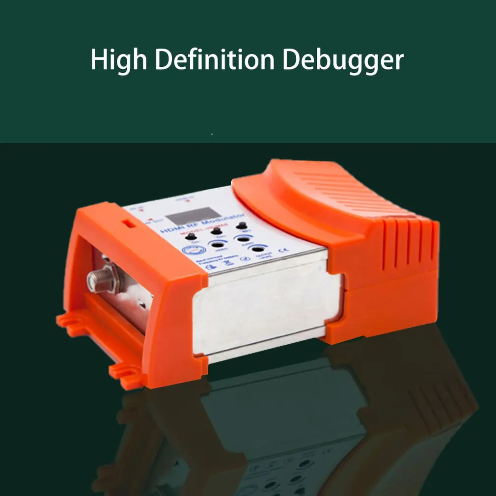  New HDM68 Modulator Digital RF HDMI Modulator AV to RF Converter VHF UHF PAL/NTSC Standard Portable