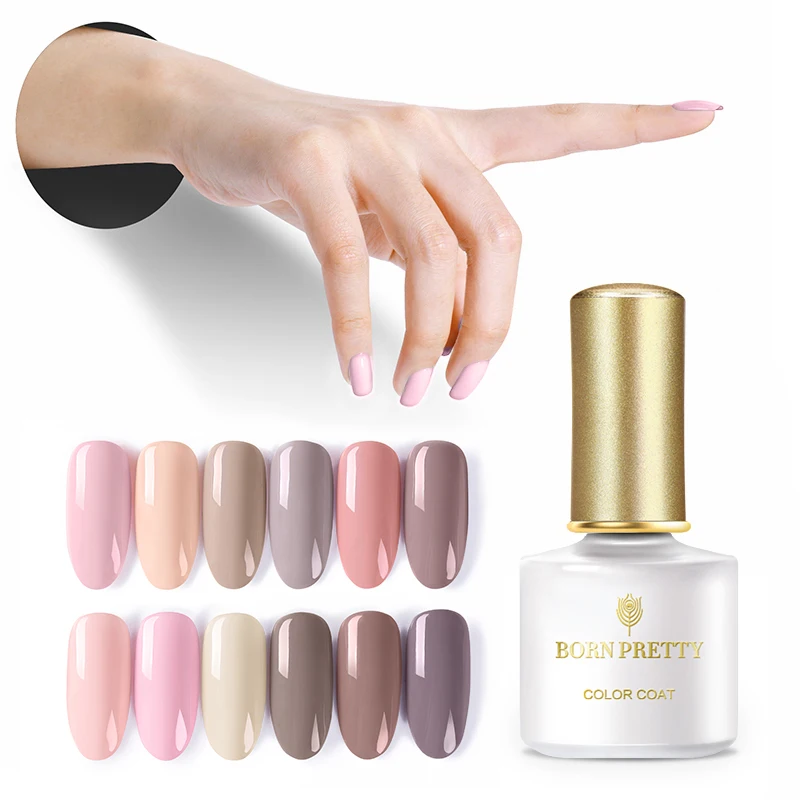 

BORN PRETTY Nature Series UV Gel Polish 6ml Pure Nail Color Nail Gel Polish Baby Nail Soak Off UV Lacquer Varnish Gel Lak