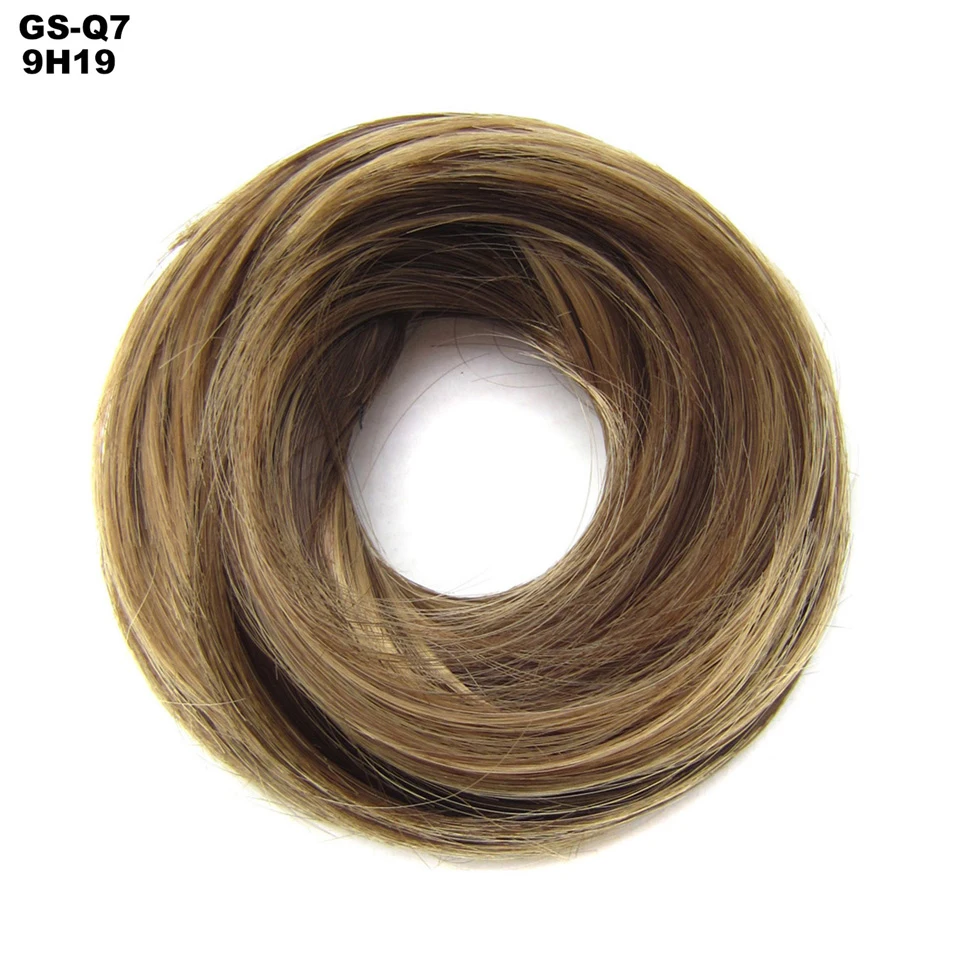 TOPREETY термостойкие синтетические волосы 30gr пончик-шиньон с резинкой Наращивание волос шиньоны Q7