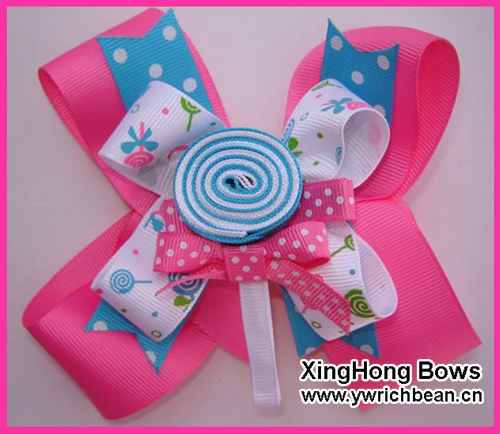 

5.5 inch boutique kids big decorations for hair of grosgrain ribbon bows with clips for girls hair accessories hairpins