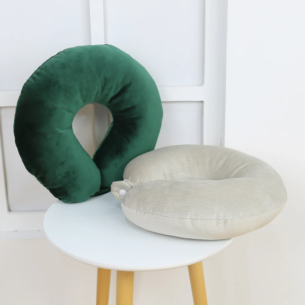 NEW U-Shape Travel Pillow for Airplane Neck Pillow Travel Accessorie 13 Colors Comfortable Pillows for Sleep Home Textile sale