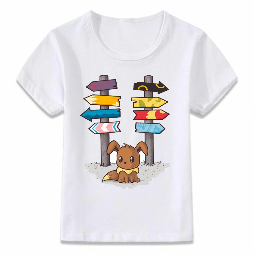 Pokemon Glaceon Eevee Graphics Cartoon Unisex Kids Boy Girl Tee Youth T-Shirt