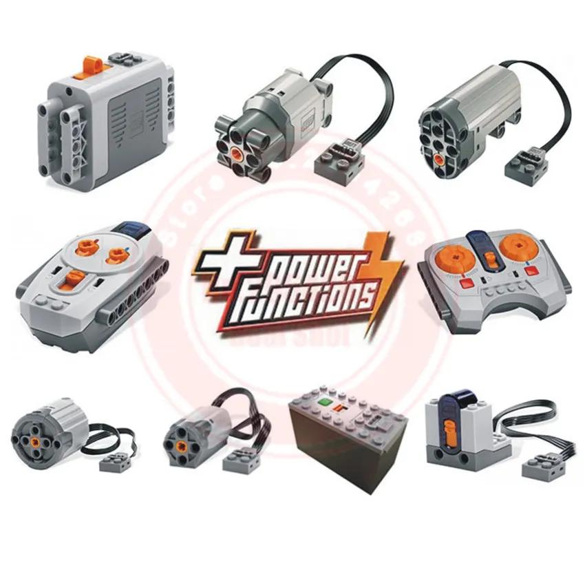 

New MOC Technic IR RC motor power function fit legoing Technic Battery Box LED Series Remote Control Switch Lights Toys