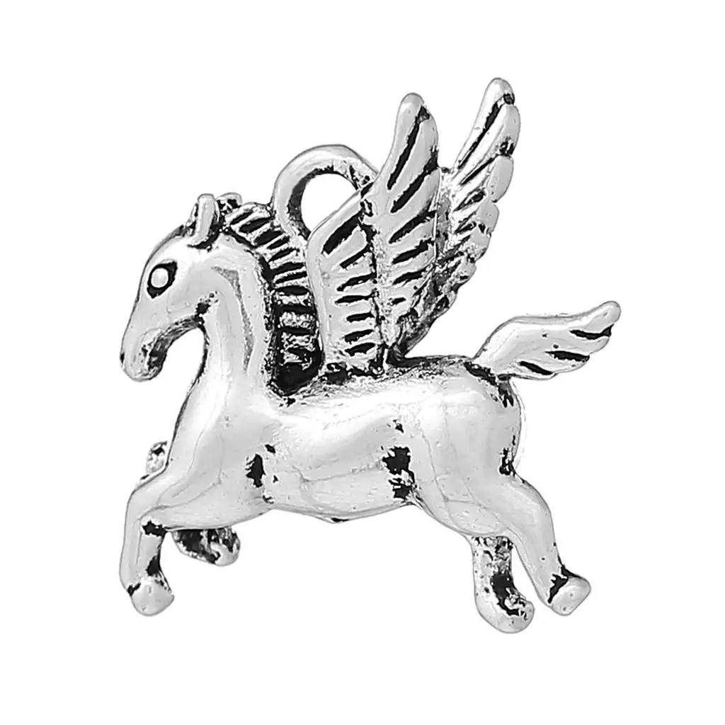 DoreenBeads медные Подвески Pegasus серебряный цвет крыло узор 16 0 мм (5/8 &quot) x 15 (5/8&quot) 1 шт.