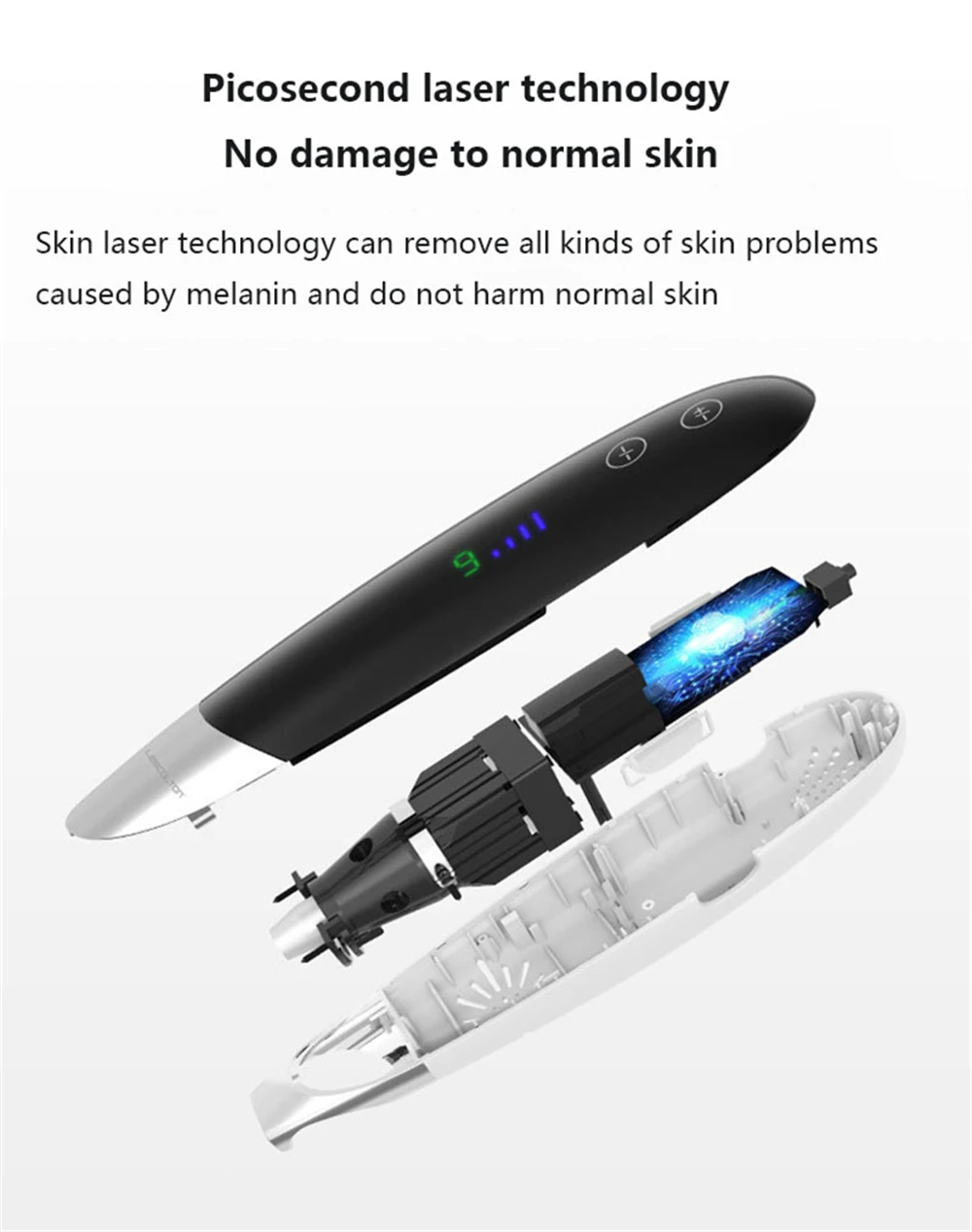 Мини-средство для удаления темных пятен для лица, лазерная пикосекундная ручка для удаления татуировок, пигмент для бровей, лазерное лечение акне, красота, уход