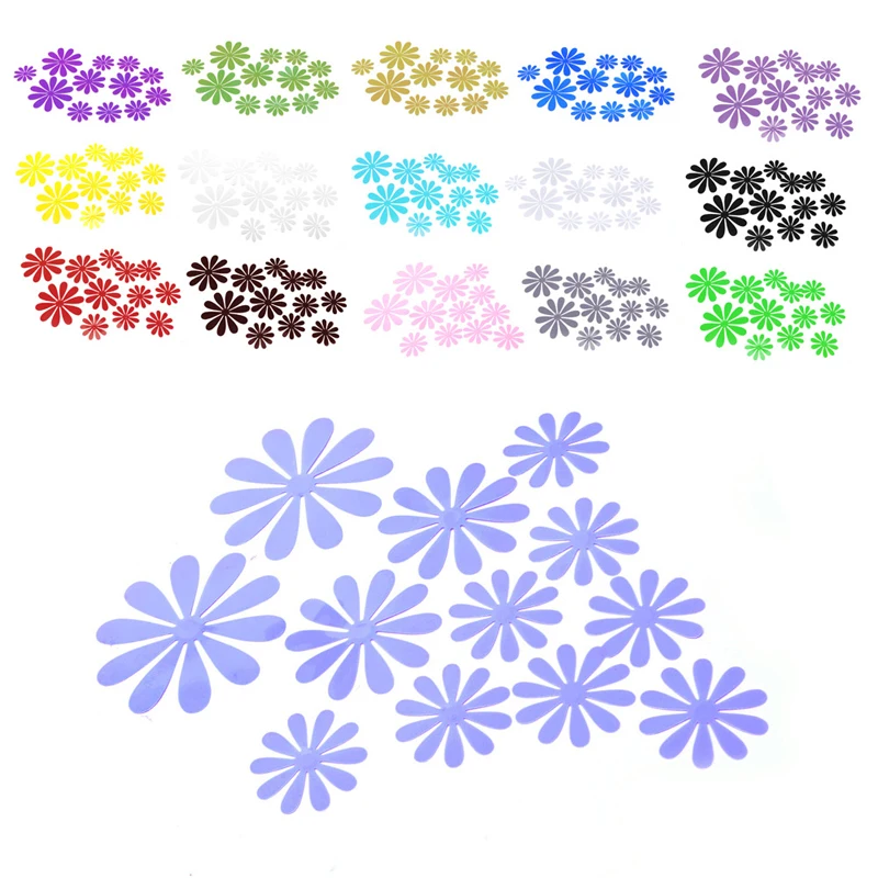 

12Pcs 3D Flower Sticker Art Decal DIY Wall Home Decor Room Decorations
