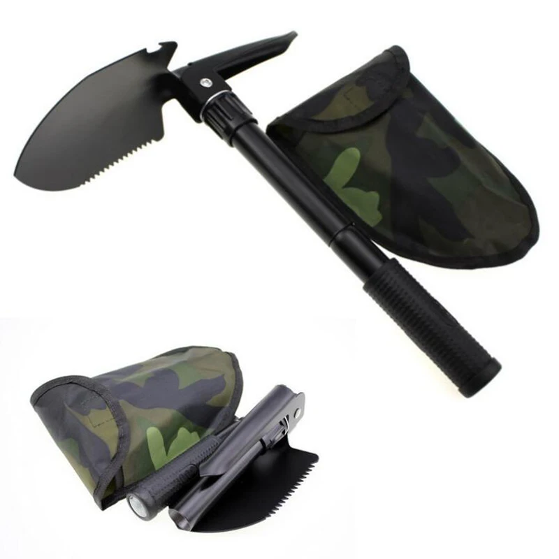NEW Multi function Military Portable Folding Camping Shovel Survival