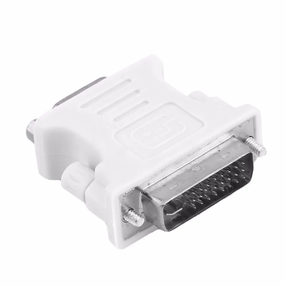 DVI I Мужской 24 + 5 Pin В VGA Женский видео ЖК конвертер адаптер штекер для DVD HDTV Папа