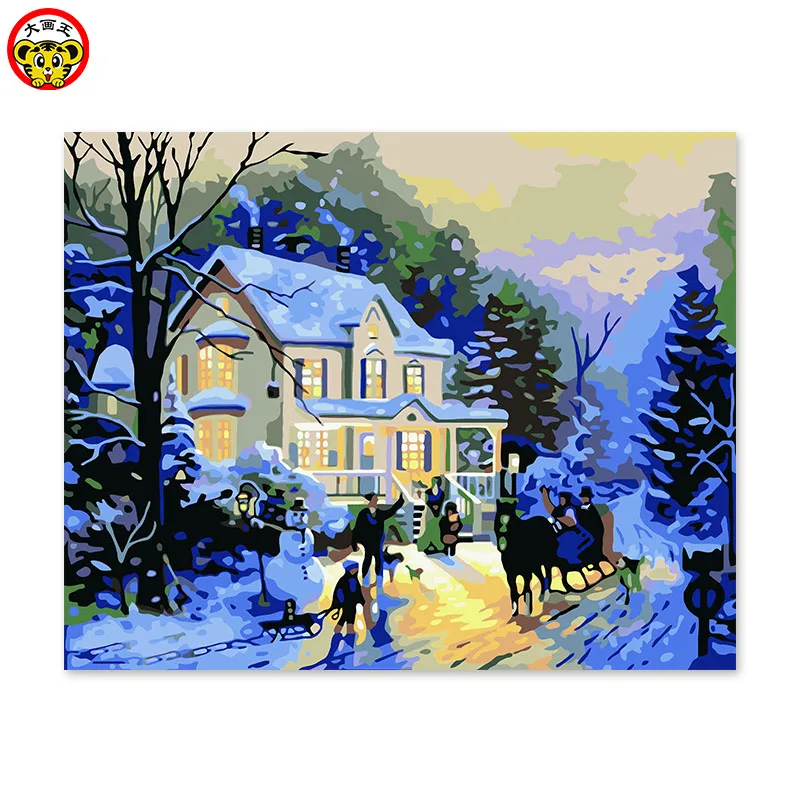 painting by numbers art paint by number famous painting DIY handmade
