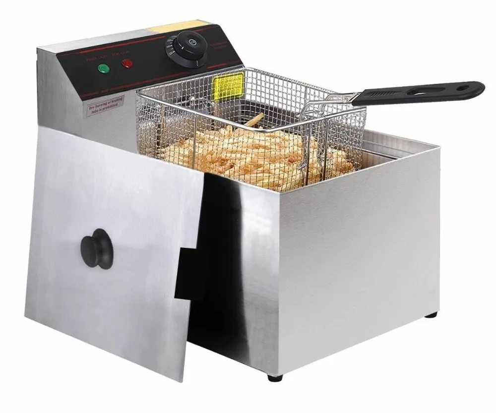 2500W Deep Fryer Electric Commercial Tabletop Restaurant Frying w/ Basket Scoop restaurant equipment kitchen equipment pressure 2500W Deep Fryer Electric Commercial Tabletop Restaurant Frying w/ Basket Scoop restaurant equipment kitchen equipment pressure