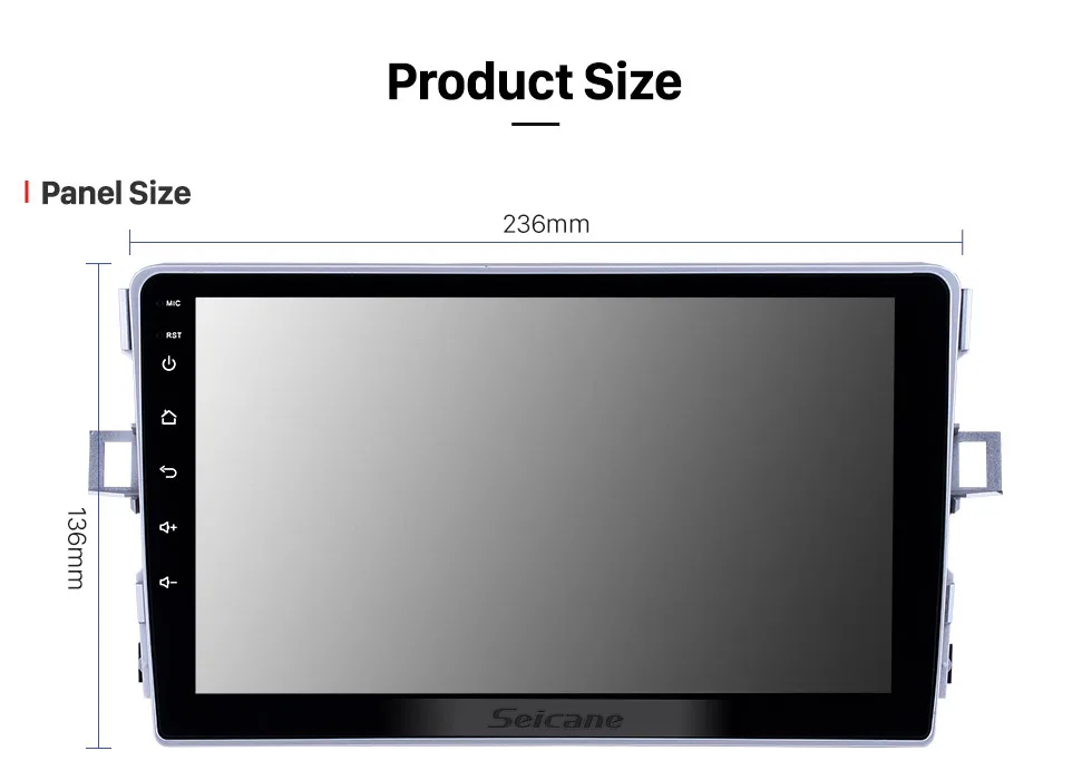 Seicane gps навигации Автомобильный мультимедийный плеер 2din Android 8,1 4 ядра авто радио для Toyota Verso 2011 2012 2013