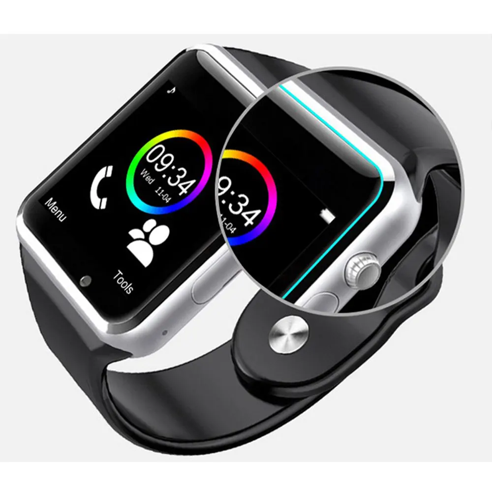 COXANG Smart Watch A1 Wristwatch Camera 2G SIM Card Dial Call Touch Screen Waterproof Sport A1 Smartwatch For Apple IOS Android