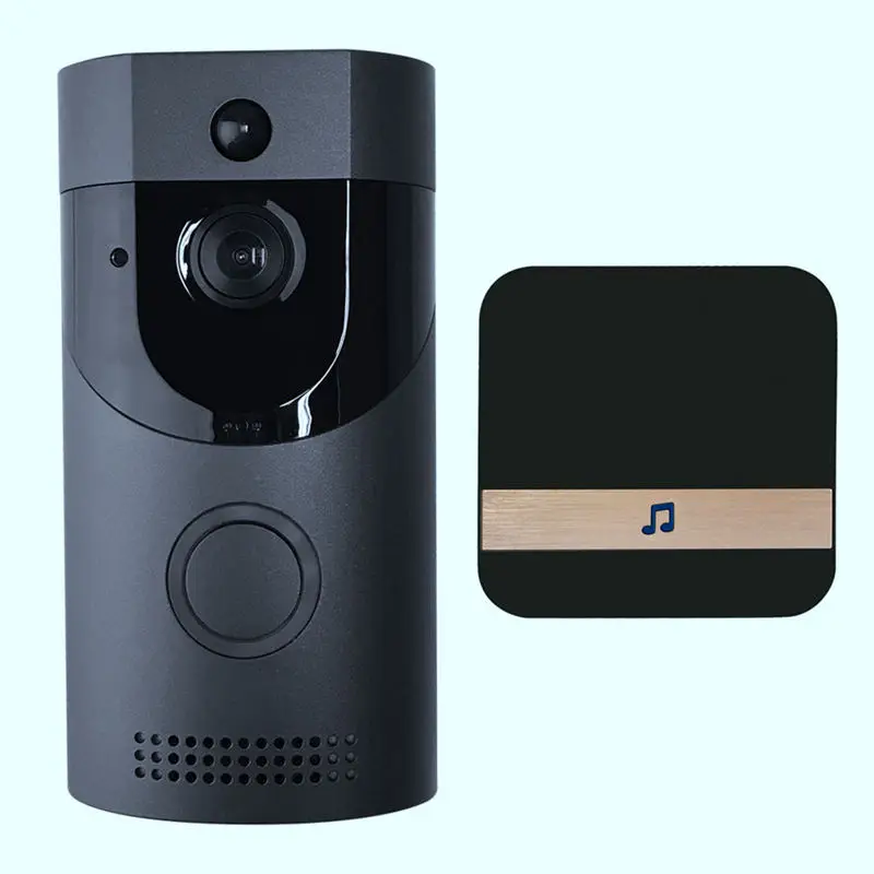 Беспроводная Защита сети Wi-Fi Водонепроницаемый дверной звонок умный видео телефон двери визуальная запись с подключаемым курантом