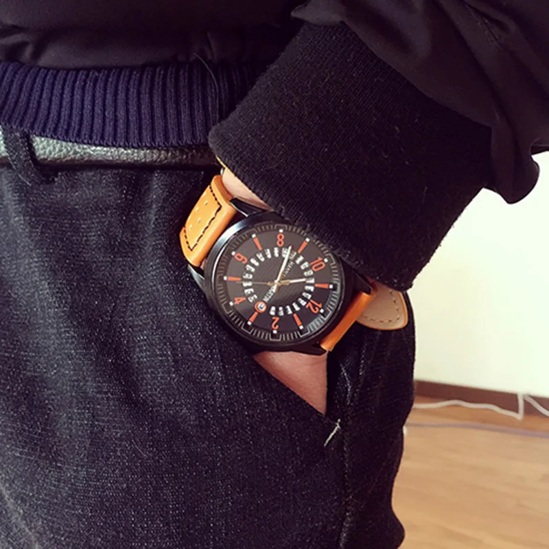 Relogios 2018 Watches Men Top Luxury Brand Fashion Creative Quartz Men Wrist Watch Leather Casual Waterproof Calendar Clock Male