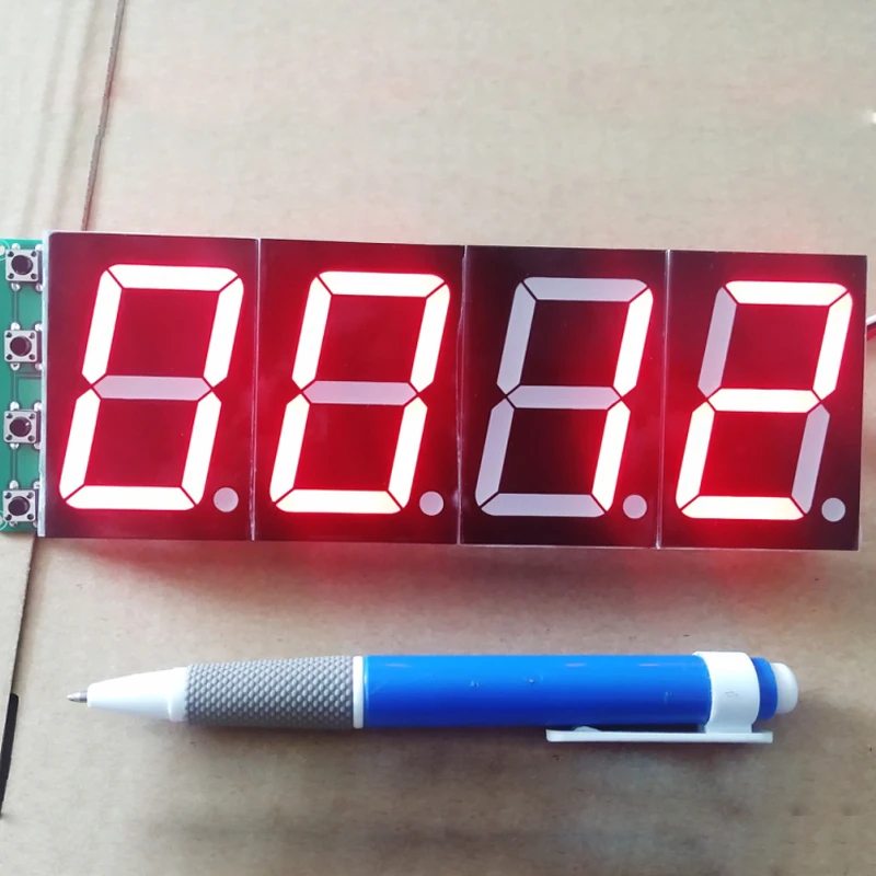 

1.8 inch large screen digital tube module / four-bit single-chip development and design digital display circuit board