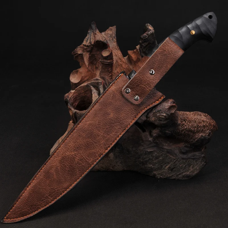 

Home Decor Hunting Knife Fuly Handmade Chinese Short Sword Spring Steel Full tang Blade Collecataion Sword very sharp
