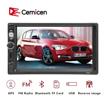 

2 Din Autoradio Car Radio Multimedia Player GPS Navigation Camera Bluetooth MP4 MP5 Stereo Audio Auto Electronic Steering-wheel