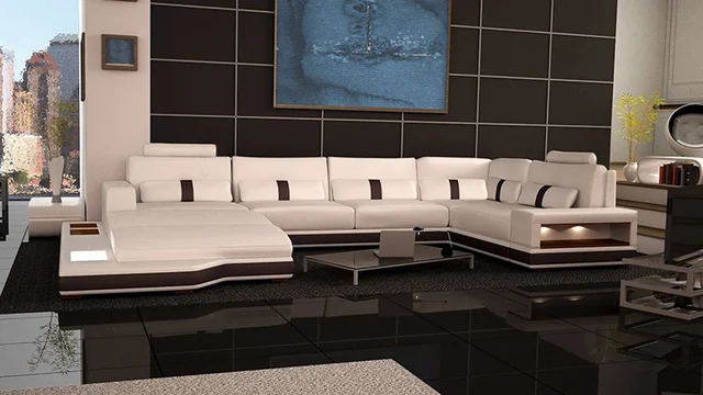 Ivory Sofa Storage Living Room Set Modern Leather Foshan Ivory Sofa Storage Living Room Set Modern Leather Foshan B2022