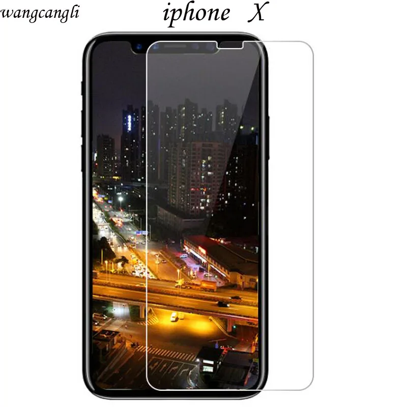 Wangcangli для iPhone x закаленное стекло 2.5D 9H Защитная пленка экрана iphone 8 plus | Мобильные