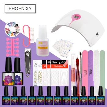 

Full Manicure Set Nail Kit 12Colors Gel Nail Polish Set Nail Art Tools Kit For Manicure UV Gel Polish All For Manicure Nails