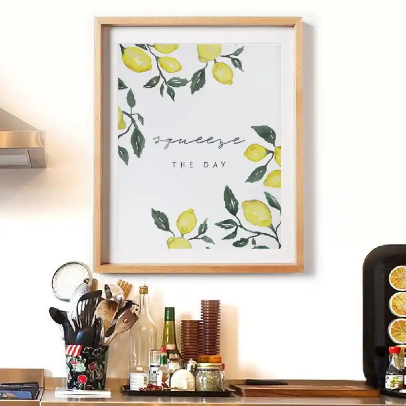 Impresiones De Limon Apretar El Dia Afiche Con Citas Lienzo