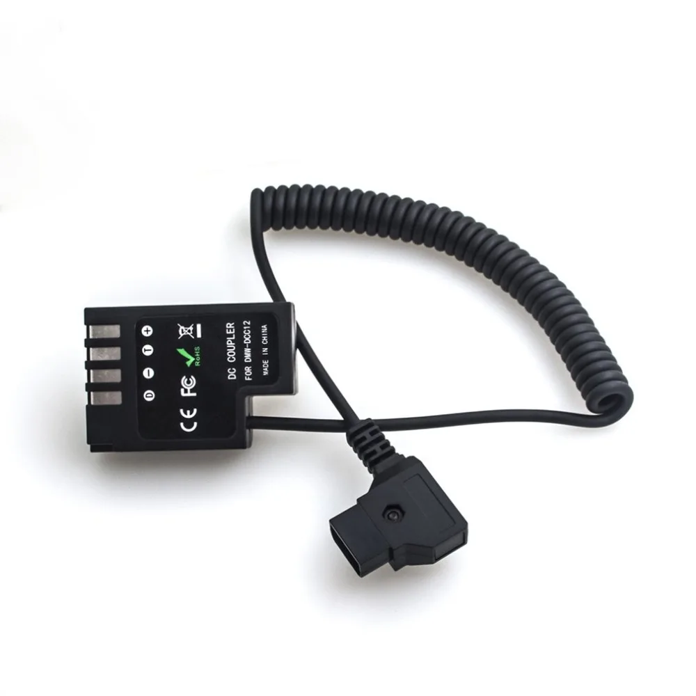 

DMW-DC12 Full Decoded Fake Battery Dummy Battery with D-TAP Spring Cable for Cameras DMC-GH3 GH4 GH5