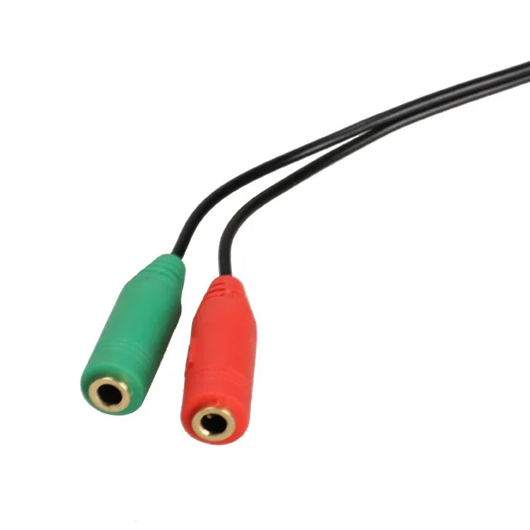 3,5 мм штекер 2 Женский аудио разделитель стерео Удлинительный кабель для наушников HSJ-19